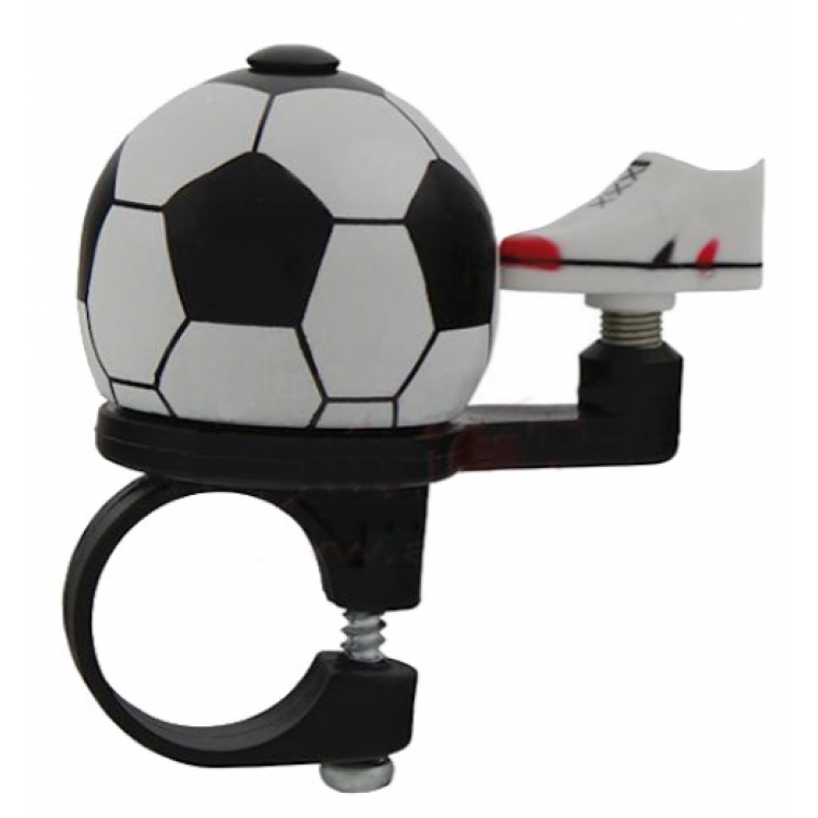 Zvonček na bicykel futbalová lopta